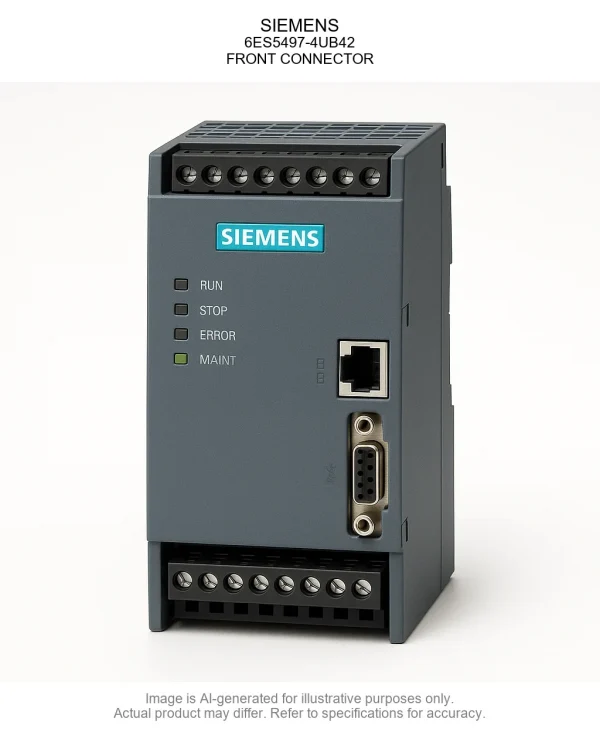 SIEMENS; 6ES5497-4UB42; FRONT CONNECTOR