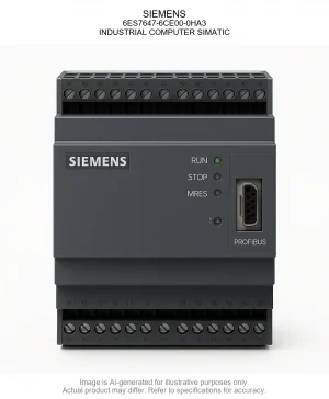 SIEMENS; 6ES7647-6CE00-0HA3; INDUSTRIAL COMPUTER SIMATIC