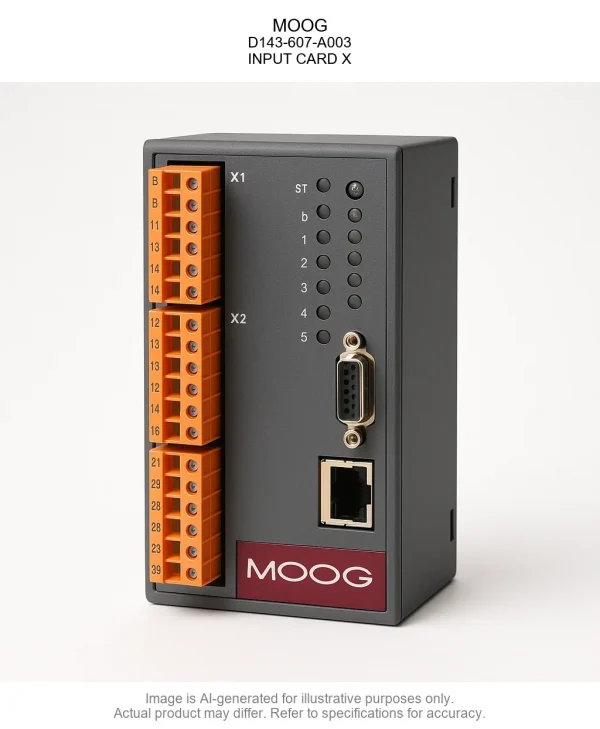 INPUT20CARD20X.webp MOOG; D143-607-A003; INPUT CARD X