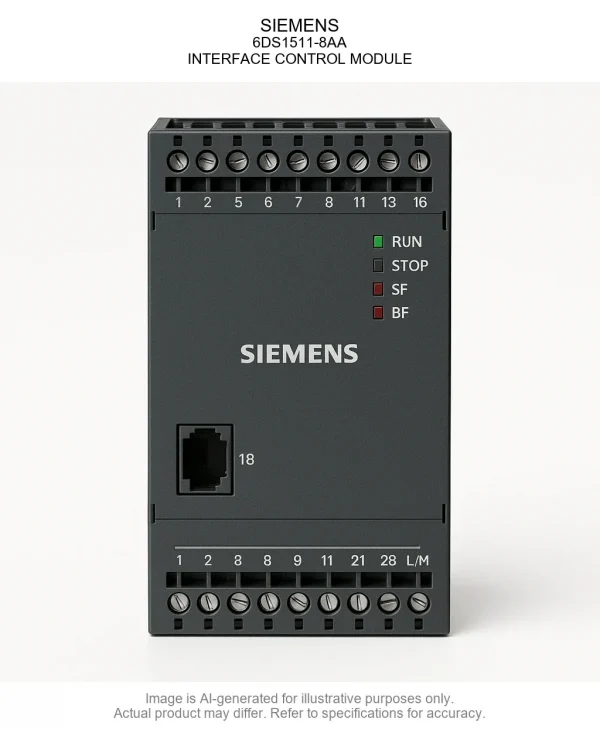 SIEMENS; 6DS1511-8AA; INTERFACE CONTROL MODULE