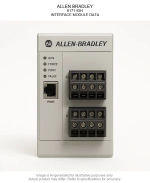 ALLEN BRADLEY; 6171-IDH; INTERFACE MODULE DATA