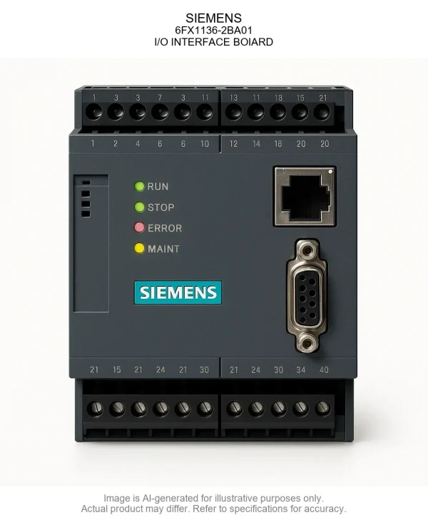 SIEMENS; 6FX1136-2BA01; I/O INTERFACE BOIARD