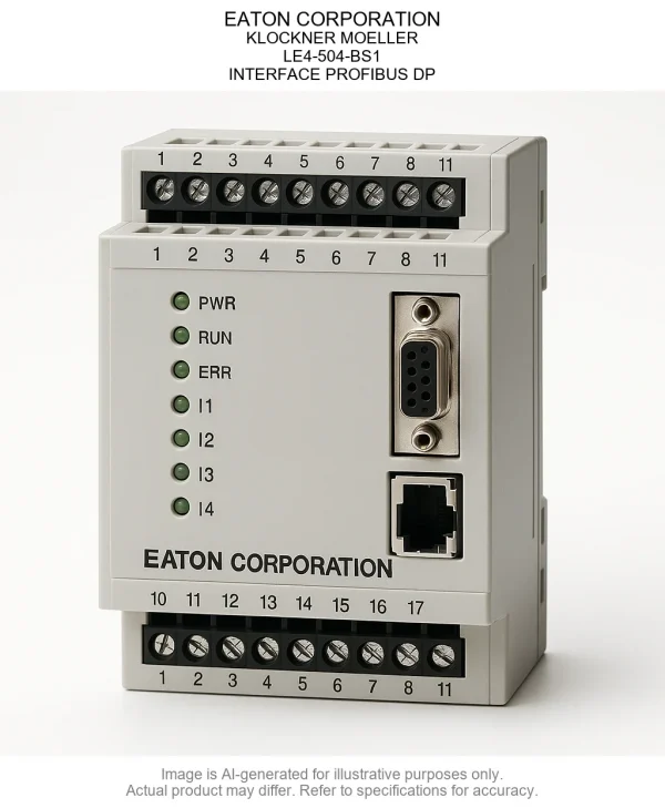 EATON CORPORATION; KLOCKNER MOELLER; LE4-504-BS1; INTERFACE PROFIBUS DP