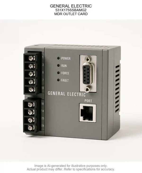 GENERAL ELECTRIC; 531X175SSBAMG2; MDR OUTLET CARD