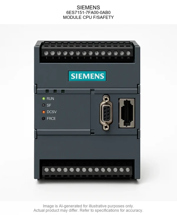 SIEMENS; 6ES7151-7FA00-0AB0; MODULE CPU F/SAFETY