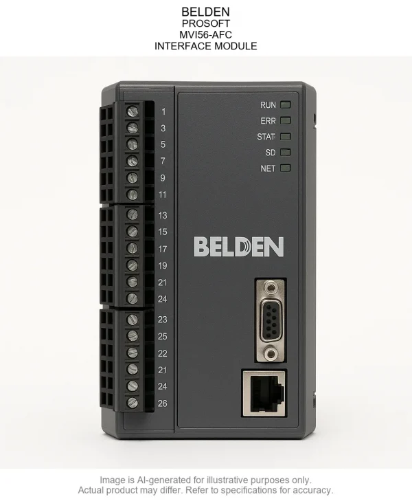 BELDEN; PROSOFT; MVI56-AFC; INTERFACE MODULE