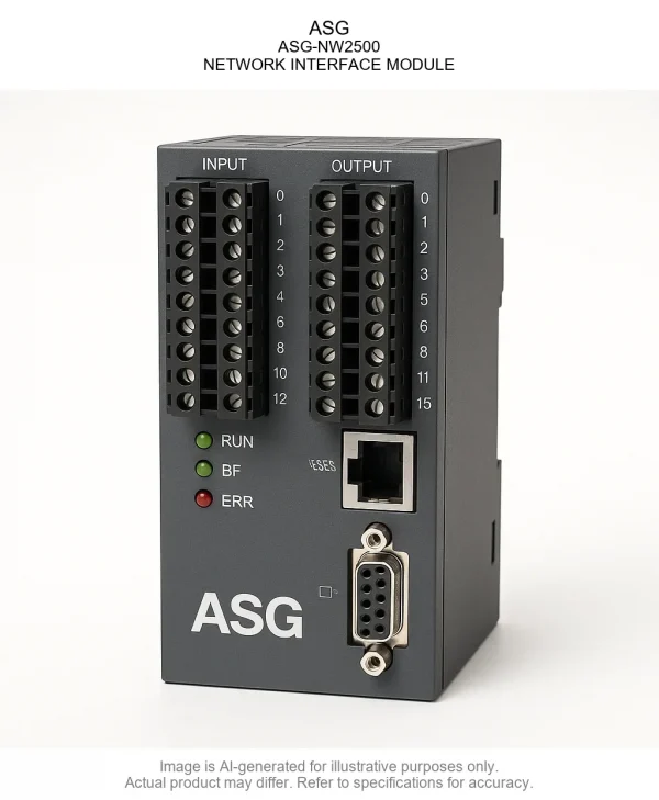 ASG; ASG-NW2500; NETWORK INTERFACE MODULE