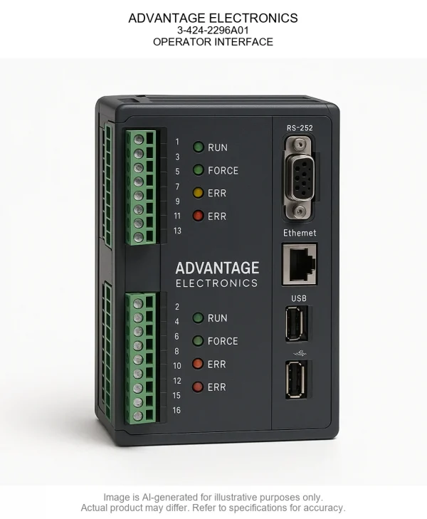 OPERATOR20INTERFACE.webp ADVANTAGE ELECTRONICS; 3-424-2296A01; OPERATOR INTERFACE