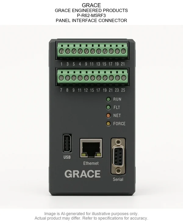 P-R62-M5RF3.webp GRACE; GRACE ENGINEERED PRODUCTS; P-R62-M5RF3; PANEL INTERFACE CONNECTOR