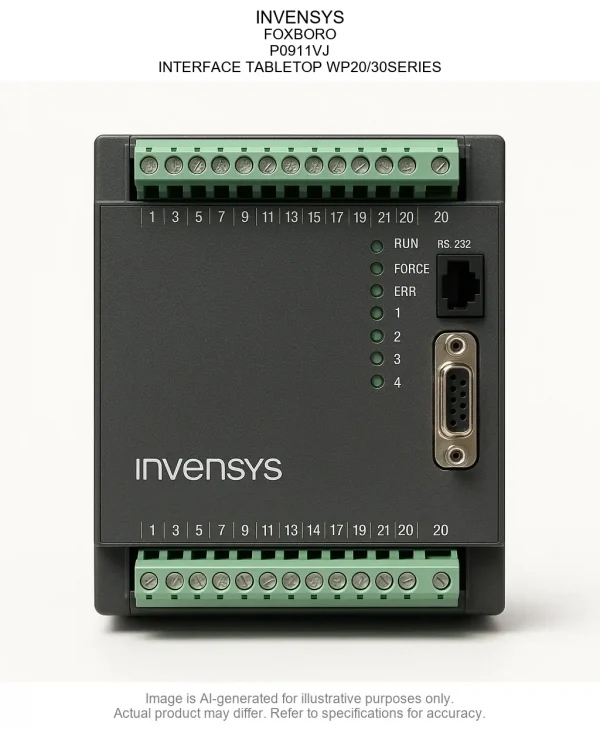 INVENSYS; FOXBORO; P0911VJ; INTERFACE TABLETOP WP20/30SERIES
