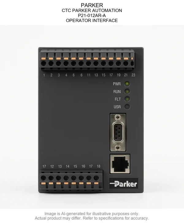PARKER; CTC PARKER AUTOMATION; P21-012AR-A; OPERATOR INTERFACE