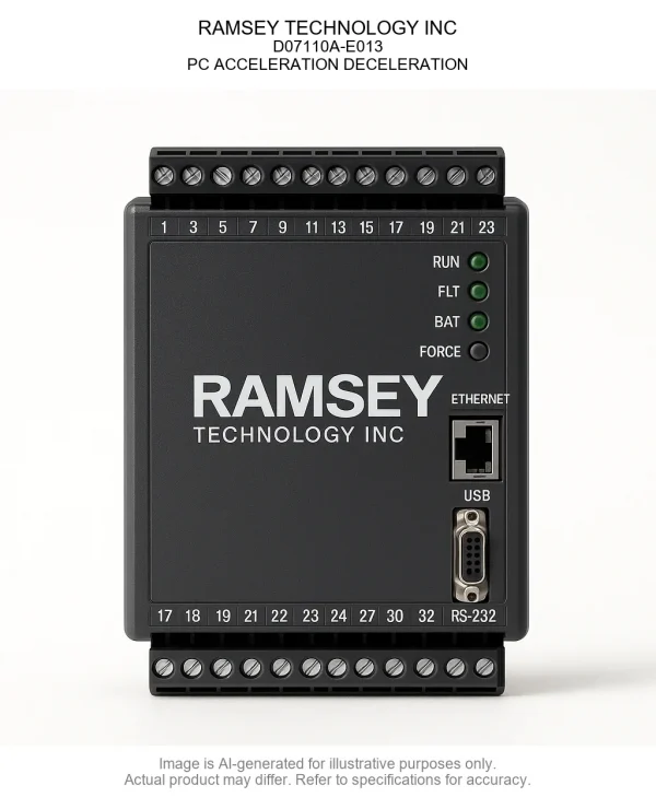 RAMSEY TECHNOLOGY INC; D07110A-E013; PC ACCELERATION DECELERATION