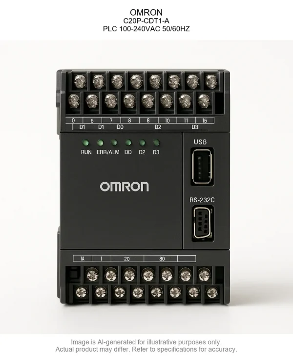 OMRON; C20P-CDT1-A; PLC 100-240VAC 50/60HZ