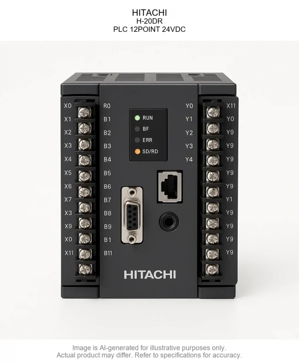 HITACHI; H-20DR; PLC 12POINT 24VDC