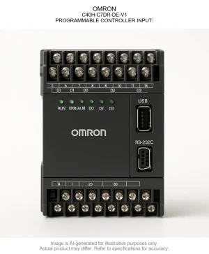 OMRON; C40H-C7DR-DE-V1; PROGRAMMABLE CONTROLLER INPUT: