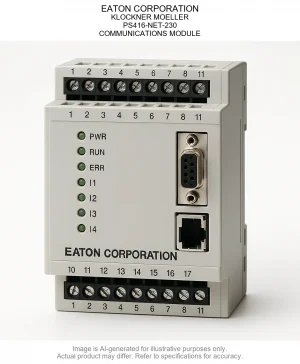 EATON CORPORATION; KLOCKNER MOELLER; PS416-NET-230; COMMUNICATIONS MODULE