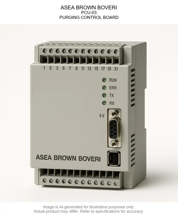 ASEA BROWN BOVERI; PCU-03; PURGING CONTROL BOARD
