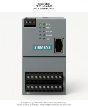 SIEMENS; 6ES5130-3KB52; RACK WITH POWER