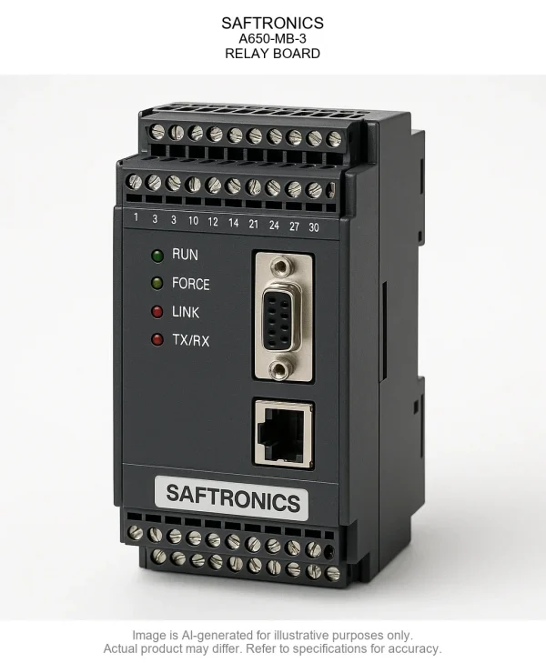 SAFTRONICS; A650-MB-3; RELAY BOARD