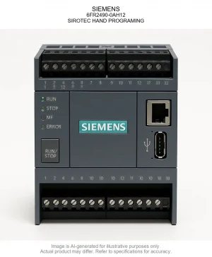 SIEMENS; 6FR2490-0AH12; SIROTEC HAND PROGRAMING