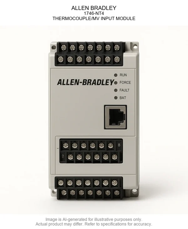 ALLEN BRADLEY; 1746-NT4; THERMOCOUPLE/MV INPUT MODULE