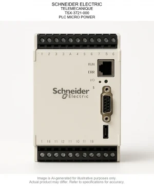 SCHNEIDER ELECTRIC; TELEMECANIQUE; TSX-3721-000; PLC MICRO POWER