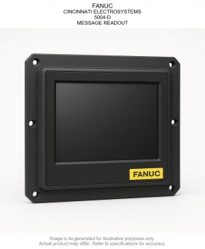 FANUC; CINCINNATI ELECTROSYSTEMS; 5004-D; MESSAGE READOUT