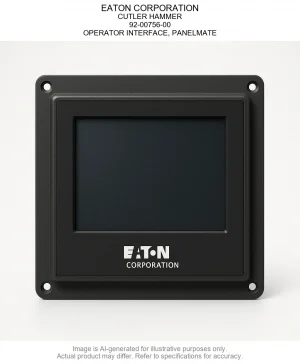 EATON CORPORATION; CUTLER HAMMER; 92-00756-00; OPERATOR INTERFACE