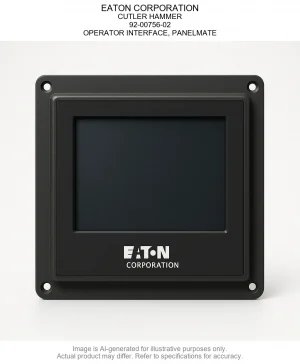 EATON CORPORATION; CUTLER HAMMER; 92-00756-02; OPERATOR INTERFACE