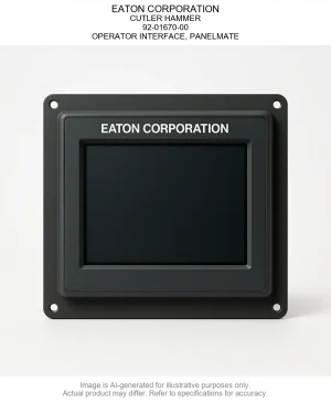 EATON CORPORATION; CUTLER HAMMER; 92-01670-00; OPERATOR INTERFACE