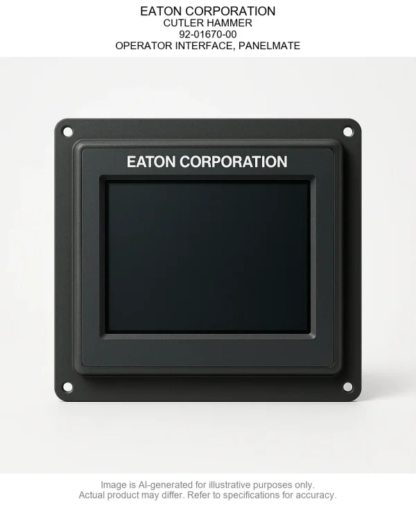 EATON CORPORATION; CUTLER HAMMER; 92-01670-00; OPERATOR INTERFACE