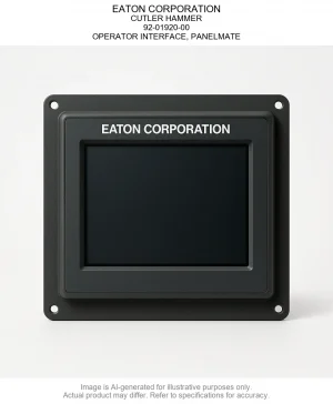 EATON CORPORATION; CUTLER HAMMER; 92-01920-00; OPERATOR INTERFACE
