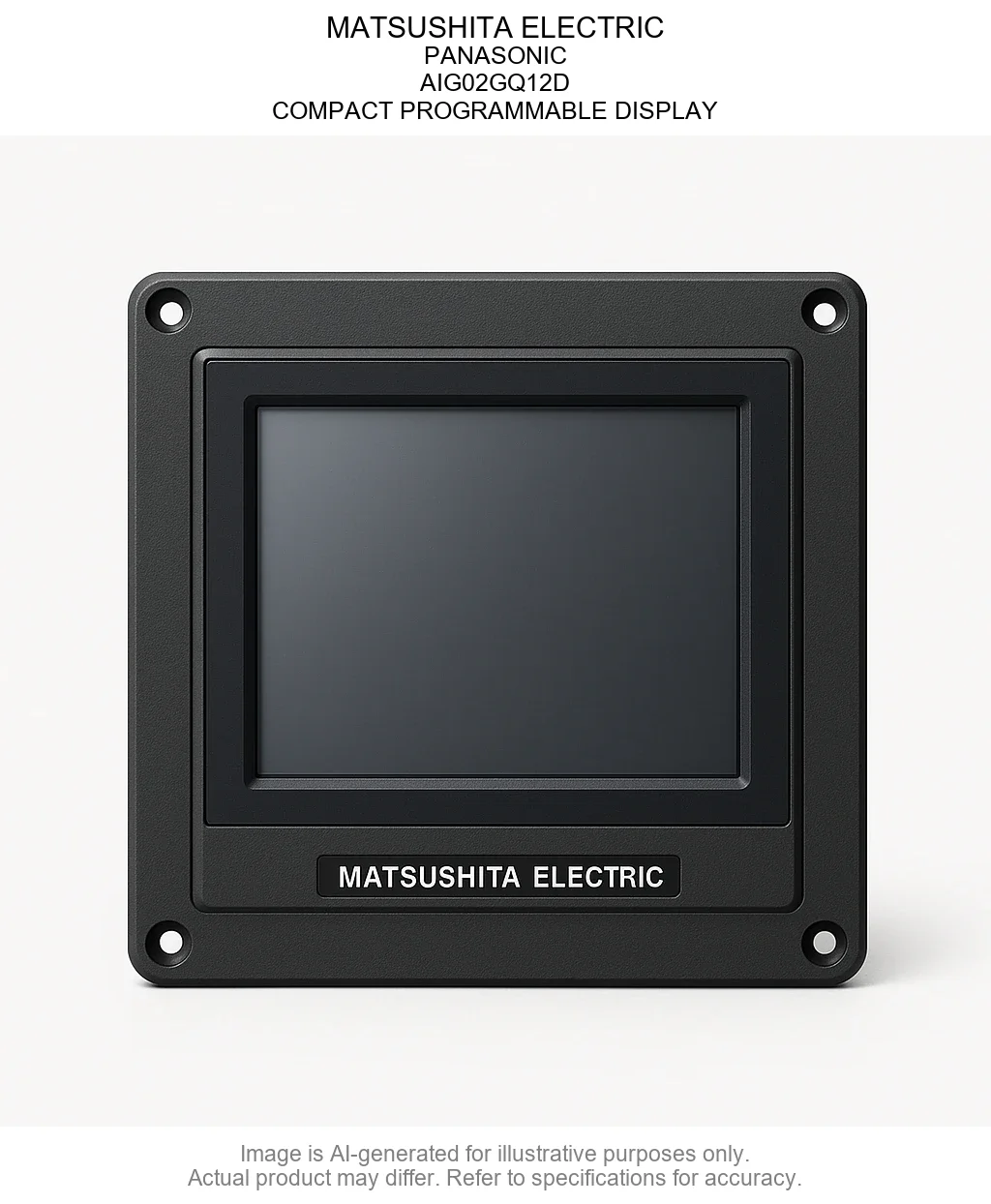 MATSUSHITA ELECTRIC; PANASONIC; AIG02GQ12D; COMPACT PROGRAMMABLE DISPLAY