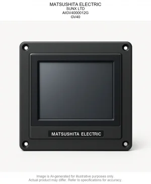 MATSUSHITA ELECTRIC; SUNX LTD; AIGV4000012G; GV40