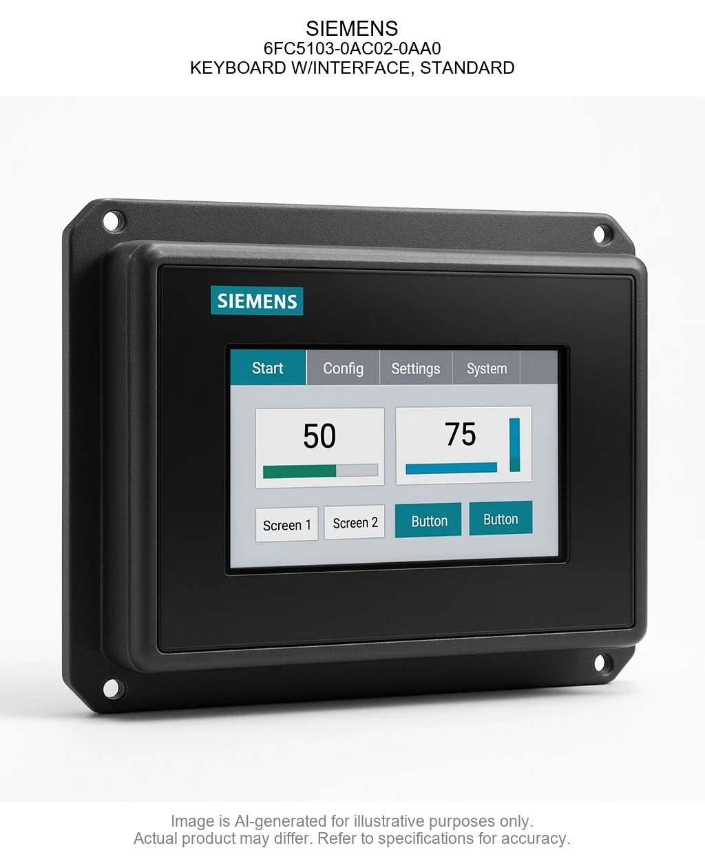 SIEMENS; 6FC5103-0AC02-0AA0; KEYBOARD W/INTERFACE