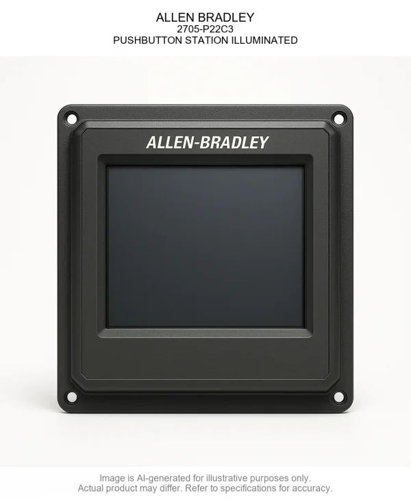 ALLEN BRADLEY; 2705-P22C3; PUSHBUTTON STATION ILLUMINATED