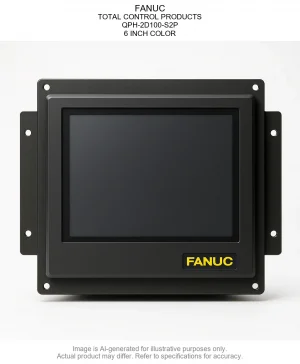FANUC; TOTAL CONTROL PRODUCTS; QPH-2D100-S2P; 6 INCH COLOR